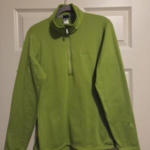 Patagonia Lime Green Half-Zip Fleece Pullover L